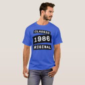 Classic 1986 Original Old Year of Birth Birthday f T-Shirt (Vorne ganz)