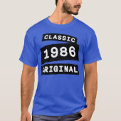 Classic 1986 Original Old Year of Birth Birthday f T-Shirt (Vorderseite)