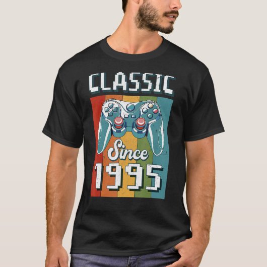 Classic 1995 27. Geburtstag Videospielcontroller G T-Shirt (Vorderseite)