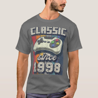 Classic 1998 24. Geburtstag Retro Video Game Contr T-Shirt