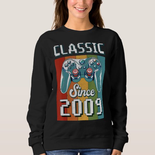 Classic 2009 13. Geburtstag Videospielcontroller G Sweatshirt (Vorderseite)