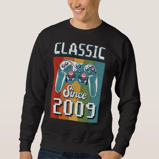 Classic 2009 13. Geburtstag Videospielcontroller G Sweatshirt (Vorderseite)