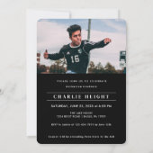 Classic 2023 Abschluss Einfaches Foto Einladung (Rückseite)