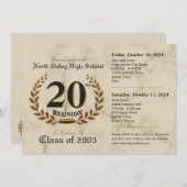 Classic 20. High School Wiedersehen - zweitägige V Einladung (Vorne/Hinten)
