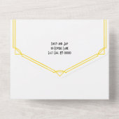 Classic 20's / Gatsby / Art Deco All In One Einladung (Rückseite)