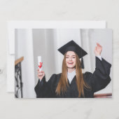 Classic 2 Foto Abschluss Rot und Gold Ankündigung (Rückseite)