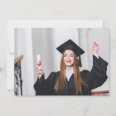 Classic 2 Foto Abschluss Rot und Gold Ankündigung (Rückseite)