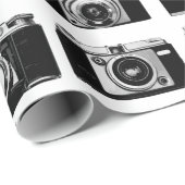 CLASSIC 35-mm-FOTO-FILMKAMERAS-PATTER Geschenkpapier (Rolleneckpunkt)