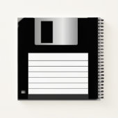 Classic 3.5" Diskettenlaufwerk-SpiralNotebook Notizblock (Rückseite)