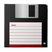Classic 3,5" Red Floppy Disk Keramik Tile Fliese (Vorderseite)