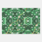 Classic 3 Farbenferien Schneeflocken Weihnachten Geschenkpapier Set (Vorderseite 3)