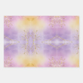 Classic 3 Farbenferien Schneeflocken Weihnachten Geschenkpapier Set (Vorderseite)