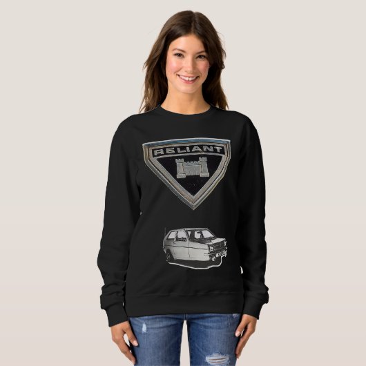 Classic 3 Wheel Car Reliant Robin MK Sweatshirt (Vorne ganz)