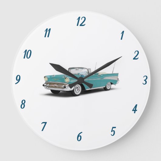 ****CLASSIC 57 CHEVY**** CLOCK GROßE WANDUHR (Vorderseite)