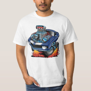 Classic 60 American Muscle Car Cartoon T-Shirt