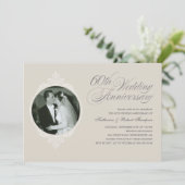 Classic 60 Jahre Foto Einladungen (Stehend Vorderseite)