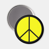 Classic 60er Groovy Peace Symbol Magnet (Vorderseite/Rückseite)