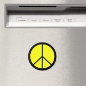 Classic 60er Groovy Peace Symbol Magnet (In Situ (Geschirrspüler))