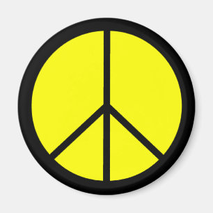 Classic 60er Groovy Peace Symbol Magnet