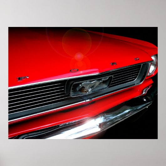 Classic 60er Muscle Car Poster (Vorne)
