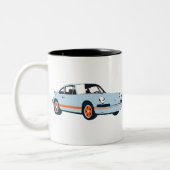 Classic 911 Racing Livery Zweifarbige Tasse (Links)