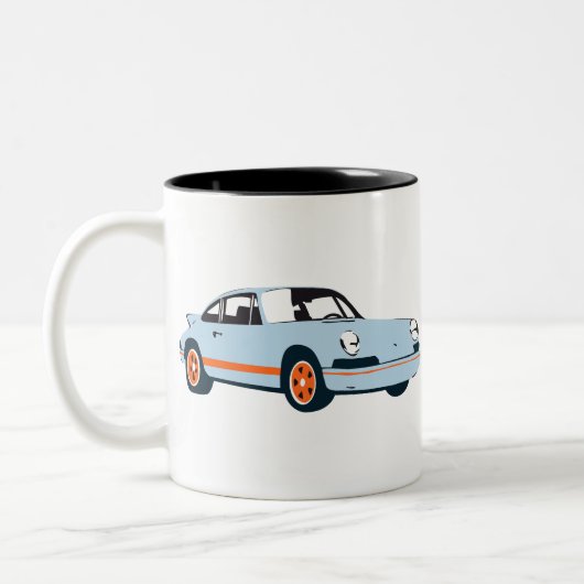 Classic 911 Racing Livery Zweifarbige Tasse (Links)