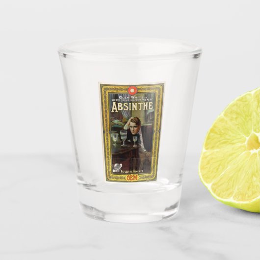 Classic Absinthe Poster Schnapsglas (Vorderseite)