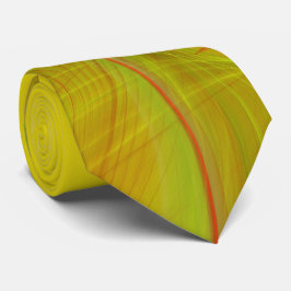 Classic Abstrakt Elegant Red/Yello Fraktal Necktie Krawatte