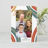 Classic Abstrakt Frohe Weihnachten (Stehend Vorderseite)