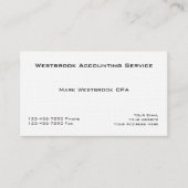 Classic Accountant Linen Business Cards Visitenkarte (Vorderseite)