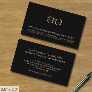 Classic Accounting Business Card mit Logo Visitenkarte