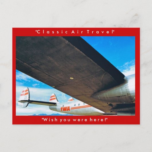 "Classic Air Travel" Postkarte (Vorderseite)