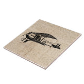 Classic Airplane Antique Aviation Art Paper Fliese (Seite)
