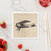Classic Airplane Antique Aviation Art Skript Serviette (Beispiel)