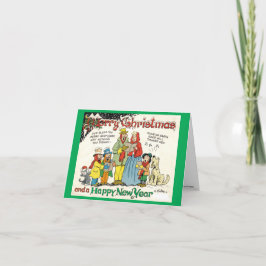 Classic Al Smith Comic Strip Weihnachtskarte Feiertagskarte