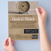 Classic Alarm Clock, Horologin Advertising Flyer (Hand)