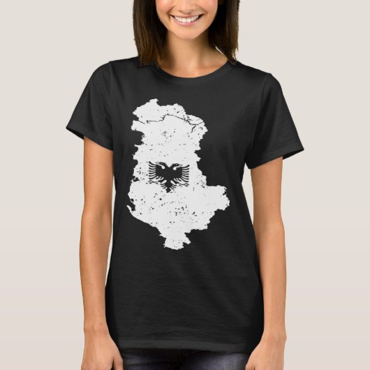 Classic Albania Double Head Eagle Shqiponja Albani T-Shirt (Vorderseite)