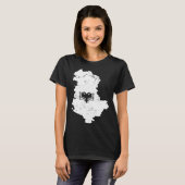 Classic Albania Double Head Eagle Shqiponja Albani T-Shirt (Vorne ganz)