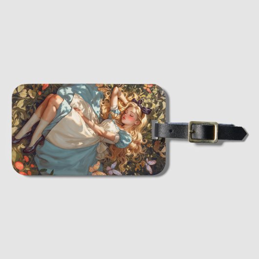 Classic Alice träumt von Wonderland Gepäckanhänger (Vorderseite (Horizontal))
