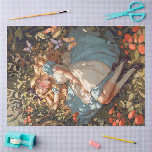 Classic Alice träumt von Wonderland Seidenpapier (Basteln)