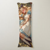 Classic Alice träumt von Wonderland Seitenschläferkissen (Vorderseite Vertikal)