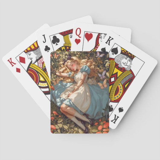 Classic Alice träumt von Wonderland Spielkarten (Rückseite)