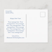 Classic All American Red White We Do Save the Date Ankündigungspostkarte (Rückseite)