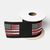 Classic American Baseball Flag - Vintager Baseball Satinband (Spule)