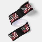 Classic American Baseball Flag - Vintager Baseball Satinband (Rückseite)