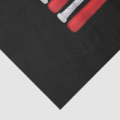 Classic American Baseball Flag - Vintager Baseball Seidenpapier (Detail)