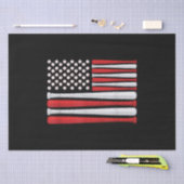 Classic American Baseball Flag - Vintager Baseball Seidenpapier (Handwerk)