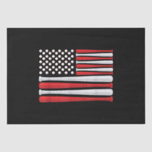 Classic American Baseball Flag - Vintager Baseball Seidenpapier