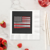 Classic American Baseball Flag - Vintager Baseball Serviette (Beispiel)