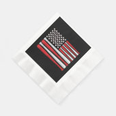 Classic American Baseball Flag - Vintager Baseball Serviette (Ecke)